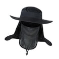 thumbnail image 2 of Sombrero con tapa extraíble para el cuello, a prueba , máscara protectora Negro Sharpla Sombrero de pesca, 2 of 8
