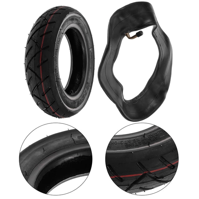 OULII 2Ud Neumáticos Inflables Para Scooter Estabilidad Y Agarre Mejorado Color Negro