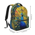 thumbnail image 2 of Balery Peacocks Mochila Escolar Impresa, Mochila Ligera para Viajes Casual, Mochila Duradera y Cómoda Multifuncional, Mochila para Laptop-One Size, 2 of 5