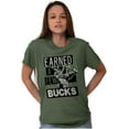thumbnail image 3 of Hunter Funny Earned a Few Bucks Men's Graphic T Shirt Tees Brisco Brands S, 3 of 6