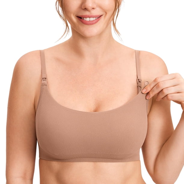 Sostén MOMANDA de Lactancia Deportivo y para Dormir sin Aros Beige XL