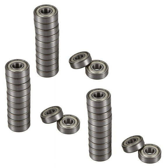 36 Pcs 608Z 22mm x 8mm x 7mm Single Row Deep Groove Ball Bearing