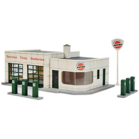 - Walthers Cornerstone HO Scale Building Kit Winner's Circle Petro Gas Station