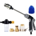 thumbnail image 2 of WWV High Pressure Hose Nozzle Sprayer Multi Function Water Jet with 3 Spray Modes Fits 1/2 and 3/4 Hoses for Car Wash Garden Patio Window Cleaning Kit, 2 of 7