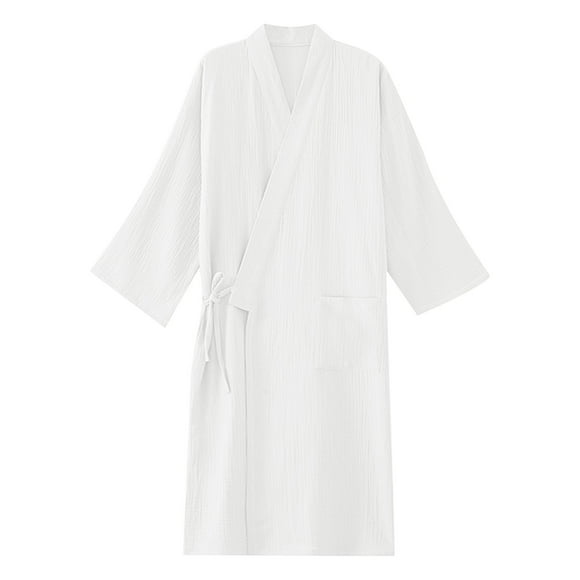 Japanese Style Couples Robe and Kimono Large Size Hanbok Yukata Sweating Garment for Men Loungewear
