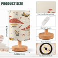 thumbnail image 3 of Cute Mushrooms Flowers Bedside Table Lamp Desk Warm Lights with USB Charging Port Cylinder LED Lamps for Bedroom Living Room Office, 3 of 7