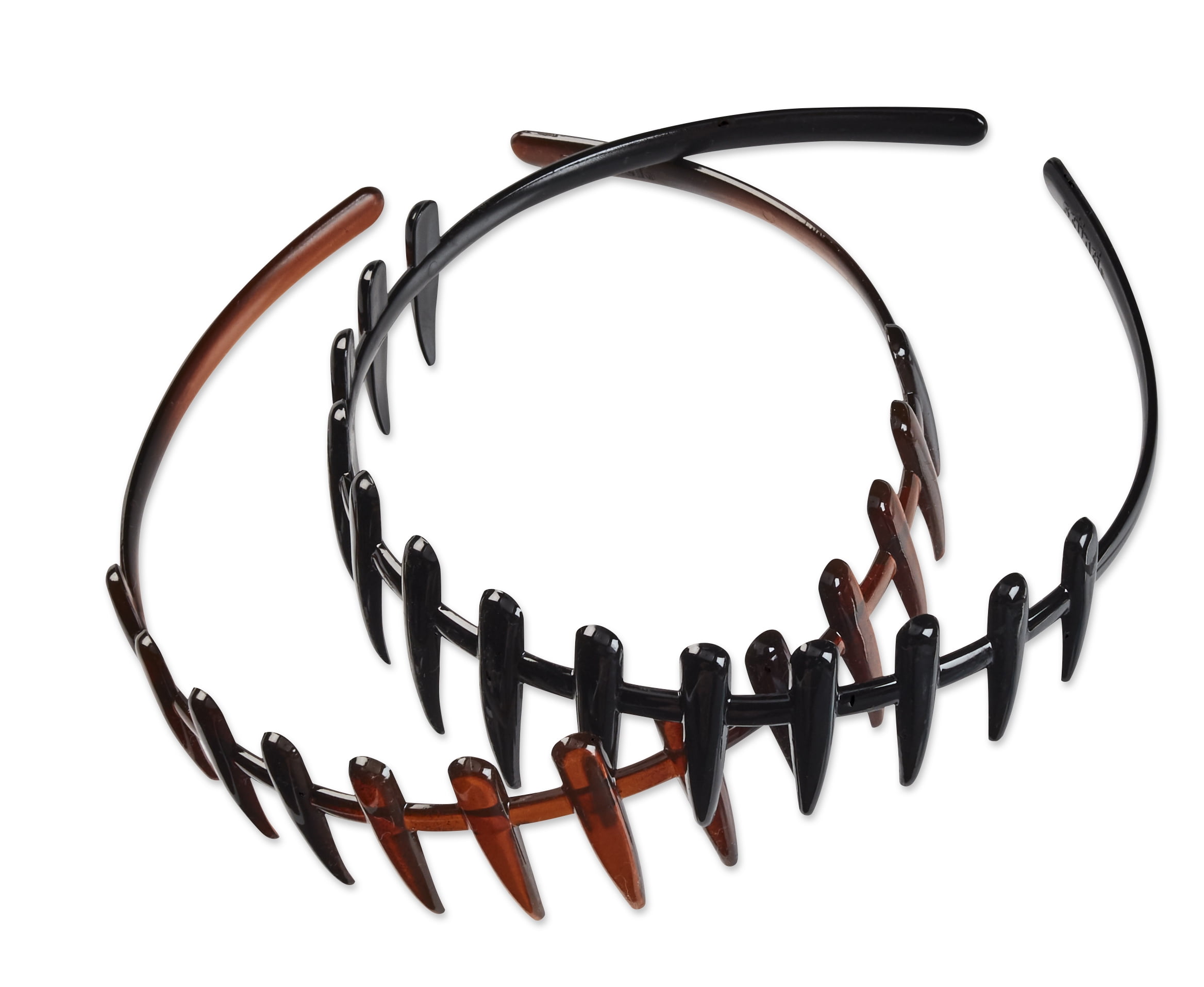 Scunci Tiger Tooth Headbands Effortless And Comfortable Hold For Fashionable Days Or Nights In Black And Brown 2ct Walmart Com Scunci Tiger Tooth Headbands Effortless And Comfortable Hold For Fashionable Days Or Nights In Black And Brown 2ct Walmart Com