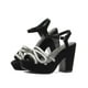 thumbnail image 1 of Zapatillas Wildcat para Mujer Tacon Ancho Fiesta Negro Plataforma 26, 1 of 6