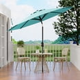 thumbnail image 6 of 9FT Outdoor Patio Umbrella with Double-Layer Vented Canopy, UPF 50+ UV Protection, 8-Rib Steel Frame, Crank & Tilt Mechanism, Detachable Pole, Backyard, Deck, or Poolside, 6 of 7