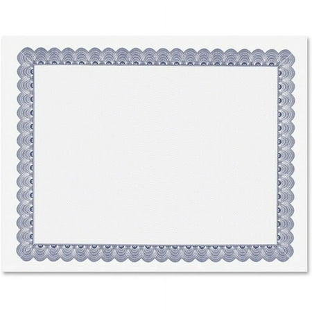 Geographics Conventional Certificate Paper, Blue, 50 Sheets