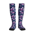 thumbnail image 3 of Compression Socks for Women and Men - Wine Glasses And Cocktails Compression Socks Circulation for Workout, 3 of 8