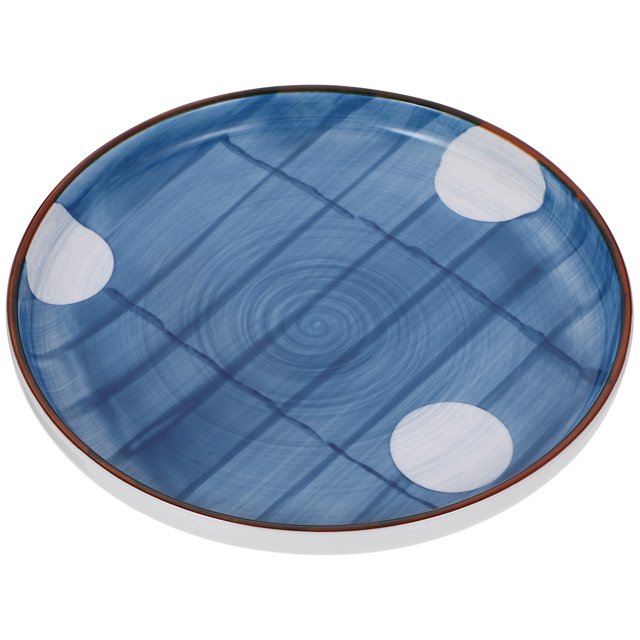 MasteelfCA Adults Divided Food Plate Food-Controlled Ceramic Plate Hand-Painted Tableware Random Style