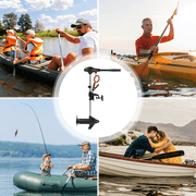 Naipo Electric Trolling Motor with 68 Lbs Thrust 8 Speeds,Boat Motor with LED Battery Indicator and Telescoping Handle for Inflatable Boat Kayak Fishing, Freshwater Use