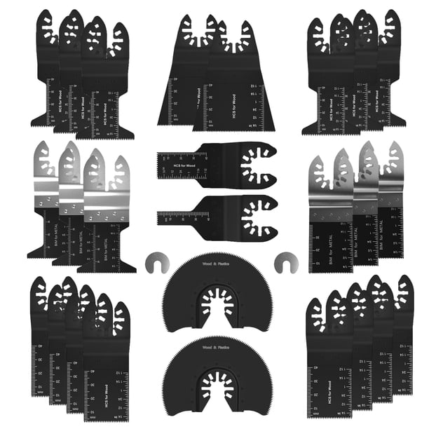 Accesorios Multiherramienta De Liberación Rápida, Cuchillas Multiherramienta Universales Para Corte De Madera Y Metal 28 Piezas Eigraketly TO003953-00