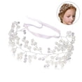 thumbnail image 2 of Diadema de novia para boda, accesorios para el cabello de novia con perlas de cristal plateado, accesorios para el cabello para mujeres y niñas, 2 of 8