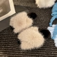 thumbnail image 6 of CHUMUD Women's Faux Fox Fur Slippers - Plush Open-Toe Mules with Cushioned Non-Slip Sole, Cozy Winter Slides, 6 of 9