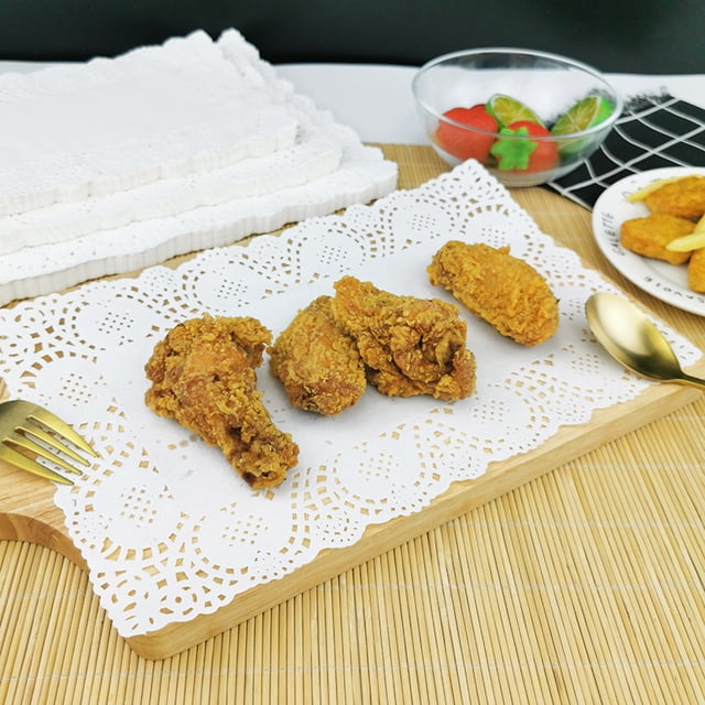 Papel base para flores, papel absorbente de aceite, papel para hornear, papel de encaje para pasteles, papel desengrasante para postres y alimentos fritos de cocina