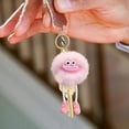 thumbnail image 2 of GliJian Stuffed Animal Doll Versatile Pink Keychain, Plush Keychain Colorful Sausage Mouth Pendant for Backpack, 3.9" Ugly Cute Keychains Valentines Day Gifts for Teens Friends Classmate, 2 of 10