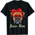 thumbnail image 2 of Boxer Mom Dogs Tee Mothers Day Dog Lovers Gifts For Women T-Shirt, 2 of 3