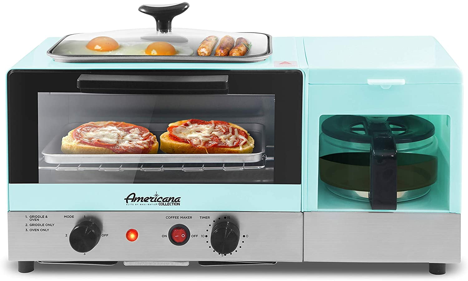 toaster oven coffee pot combo