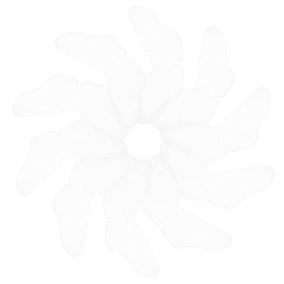 WHAMVOX Working Stiffs Collar Stays 100Pcs in Butterfly Shape for Mens Shirts with