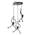 thumbnail image 3 of Candelabros modernos E27, candelabro retro de hierro forjado para restaurante, cafetería, tienda de ropa, habitación para niños, 110-220V, 3 of 5