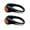 Orange, variant on 2 Pcs Runner Shoes Clip Light Sneakers Light for Night Running Sports U-shape Luminous Shoes Clips for Hip-Hop Outdoor Night Riding Warning Light Clip-On Shoes