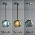 thumbnail image 4 of LMQNINE Grey Green Glass Globe Pendant Light,Adjustable Island Lighting for Kitchen,Dining,Bedroom,9.84in 1 Pack, 4 of 7