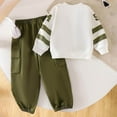 thumbnail image 4 of Bobifish Toddler Girls Outfit Sets Fall Spring Number Print Long Sleeve Top Elastic Waist Pants 2 Piece Sets, 4 of 9