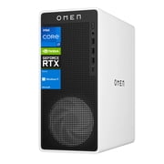 HP OMEN 16L TG03 RTX 5060 Gaming Desktop, Intel Core i7-14700F, NVIDIA RTX 5060, 32GB DDR5 RAM, 1TB SSD, RGB Light Studio & Gaming Hub,Wi-Fi 6, W11H,White