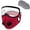 Red, variant on Reusable Face Mask with Detachable Eye Shield, Breathable Mesh Mask with 10 Exhalation Valves, Washable Anti‑Dust Protective Mask for Cycling Outdoor Daily Use Light Gray