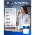 thumbnail image 2 of Waterdrop NSF 401&53&42 Certified Refrigerator Water Filter, Replacement for MWF, MWFP, MWFA, GWF, GWFA, SmartWater, 9991, 46-9991, 469991, 3 Pack, 2 of 10