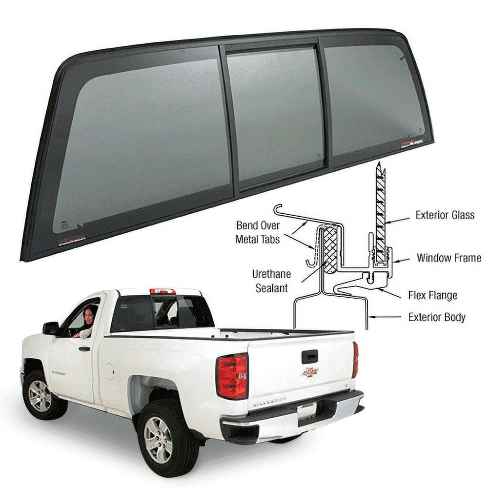CRL EPC814S Solar Privacy Glass with Black Frame 