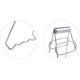 thumbnail image 2 of Kitchen Stainless Steel Plate Lifter, Folding Hot Dish Plate Bowl Clip Plate Retriever Tongs, 2 of 4