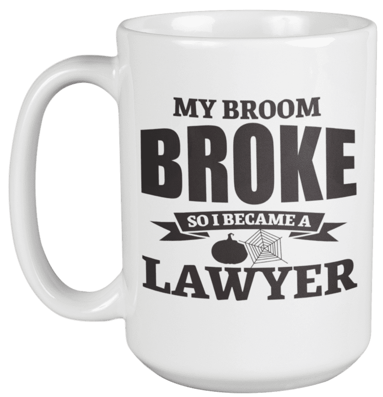 Lawyer coffee mug Funny advocate attorney at law joke gift Free legal advice 