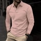 thumbnail image 5 of pstuiky manga larga para hombre, Camisa blusa de manga larga con cuello alto y botones estilo casual a la moda para hombre Tops de talla grande para hombre l, 5 of 5