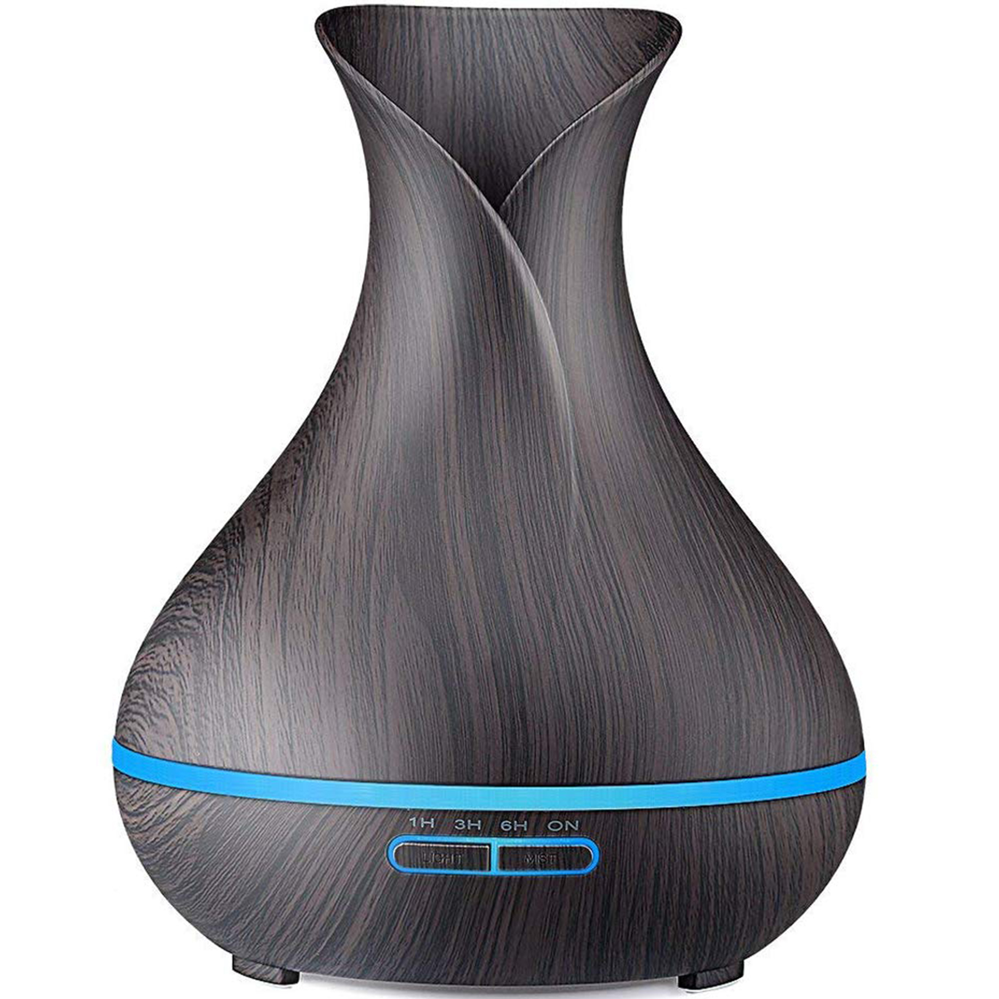 400ml Essential Oil Diffuser Wood Grain Ultrasonic Aromatherapy Cool Mist Humidifiers, 7 Lights 4 Timer by AGPtek - image 1 of 7