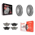 thumbnail image 1 of Transit Auto Front Coated Disc Brake Rotors and Semi-Metallic Pads Kit for Car Volvo S60 XC70 V70 S80 KGS-100251, 1 of 11