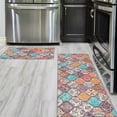 thumbnail image 2 of Boho Kitchen Rug Mat Colorful Floral Kitchen Rugs Sets of 2 Washable Non-Slip Kitchen Mats for Floor 2 Piece Boho Kitchen Decor, 2 of 6