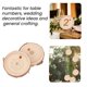 thumbnail image 5 of 40 Uds 3-4CM Sin Terminar CíRculos de Madera Redonda Natural Discos Troncos Corteza áRbol para Manualidades DIY DecoracióN Fiesta en Casa, 5 of 5