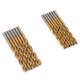 thumbnail image 4 of Juego de 99 brocas helicoidales HSS con revestimiento de titanio para carpintería, kit de 1,5 a 10 mm, 4 of 13