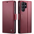 thumbnail image 2 of CaseMe Funda de Cuero para Samsung Galaxy S26 Ultra 5G con Bloqueo RFID, para Samsung Galaxy S26 Ultra 5G Funda para Mujer y Hombre, Tarjetero con Cierre Magnético, Funda Tipo Folio, Rojo Vino, 2 of 11