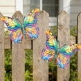 thumbnail image 5 of Rirozkan Metal Butterfly Wall Decor, Colorful Garden Art, Iron Wall Sculpture, Rust-Resistant Yard Fence Ornament for Outdoor Courtyard and Patio, 5 of 6