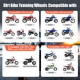 thumbnail image 2 of Ruedas de entrenamiento de moto de cross upgrade para Honda CRF50 XR50 Z50, 2 of 7