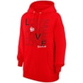 thumbnail image 2 of Women's G-III 4Her by Carl Banks  Red Atlanta Hawks Basketball Love Fleece Pullover Hoodie, 2 of 3