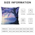 thumbnail image 5 of JEUXUS Zipper Closure Short Plush Pillowcase Tree Big Purple Impressionism Canvas Natural Landscape Pictures White, 5 of 5