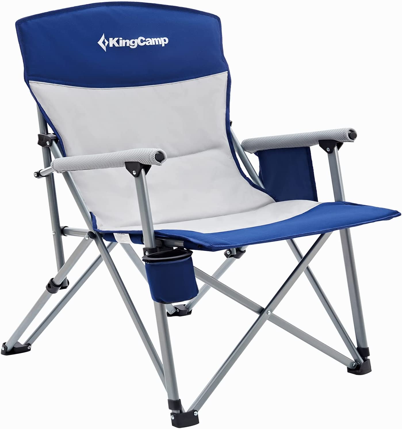 LargeAngle Backrest Folding Camping Chairs for Adults with Armrest