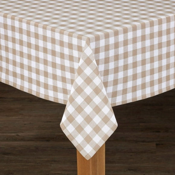 Fabstyles Country Check Nappe Décor de ferme pour une utilisation intérieure/extérieure, pique-niques, barbecues, repas-partage, événements d'été, salon et salle à manger