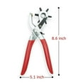 thumbnail image 3 of Clearance! Huayishang Hole Saw Revolving Multifunction Punch Plier Kit Punch Hole Tool, Home Essentials Clearance Sale Silver, 3 of 6