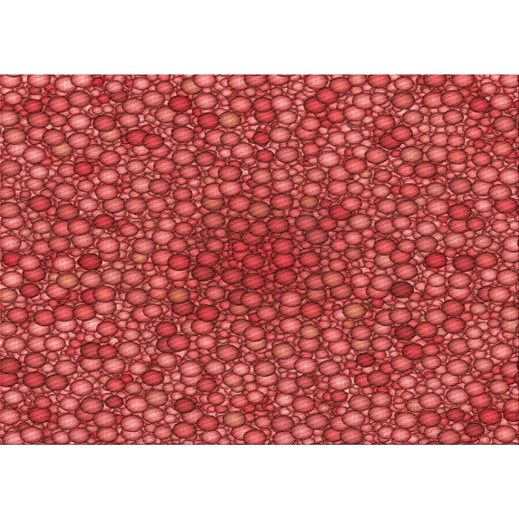 Ahgly Company Indoor Rectangle Patterned Love Red Area Rugs, 2' x 4'